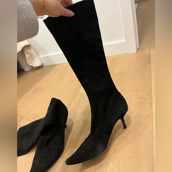 Jimmy Choo suede kitten heel boots size 40 (9/9.5) - Picture 5 of 10